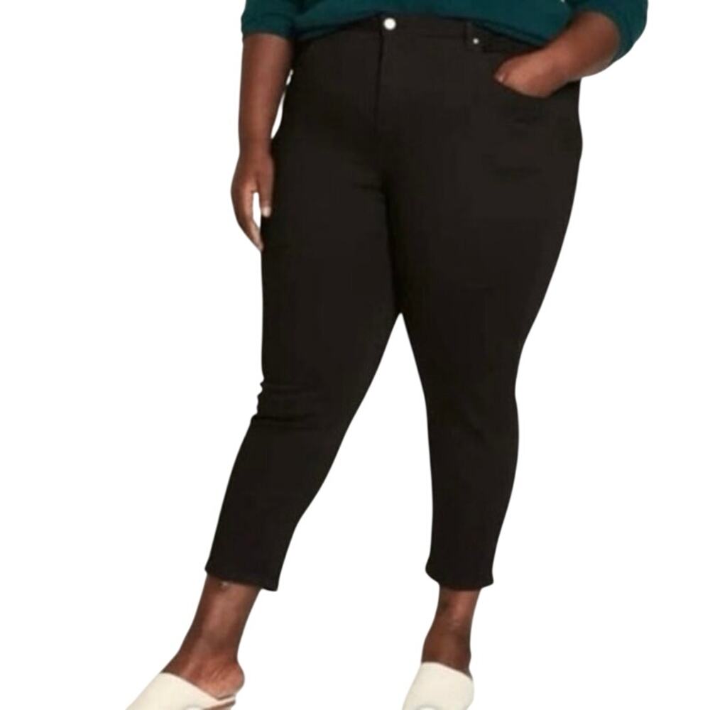 UNIVERSAL STANDARD Seine High Rise 32” Inseam Black Jeans - Sz 38 (7X) - NWT